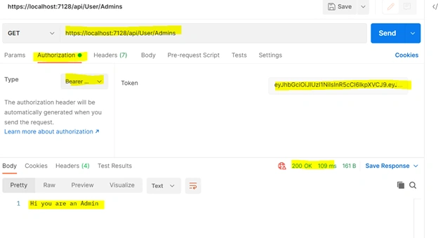 JWT Token Creation, Authentication and Authorization in ASP.Net Core 6.0 with Postman