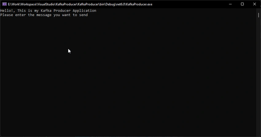 Kafka with Dotnet Core