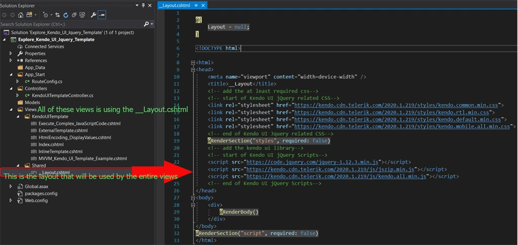 kendo-ui-template-sturcture