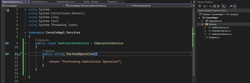 Services folder