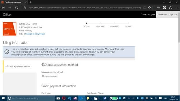 payment