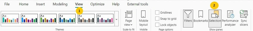 Desktop ribbon