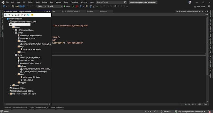 SQL Lite Database table
