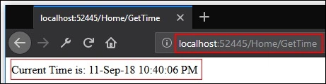 Current time