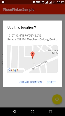 Place Picker API
