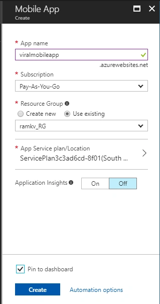 Azure Mobile Service