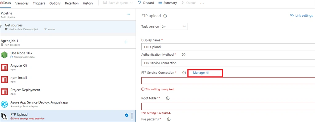 How To Release Angular Deployed Build To Azure FTP