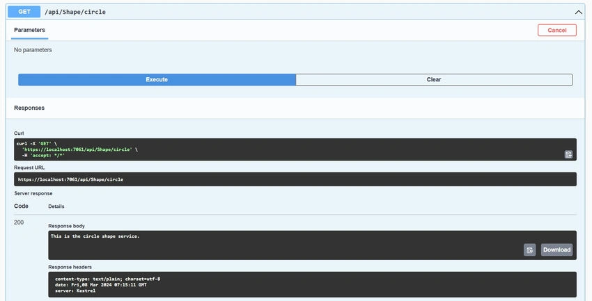 Execute endpoints