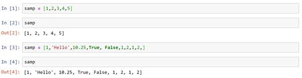 List Container Object In Python
