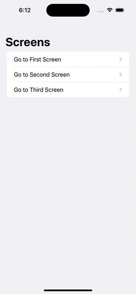 Application Screens