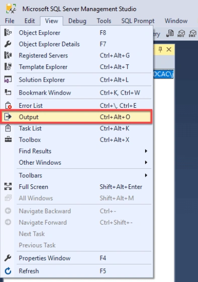 SQL Server Management Studio