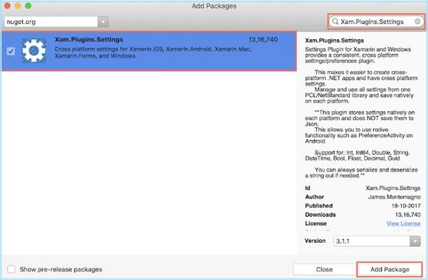 User Settings In Xamarin