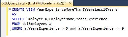 Views In SQL Server