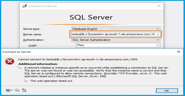 SQL Database in AWS