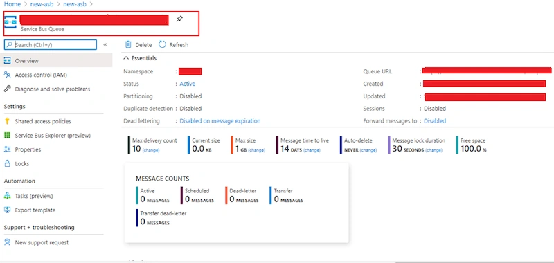Azure Service Bus Queues