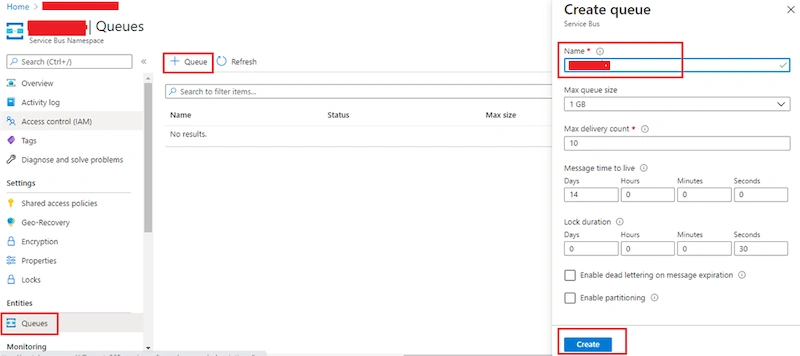 Azure Service Bus Queues