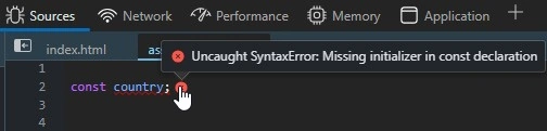 Const variable