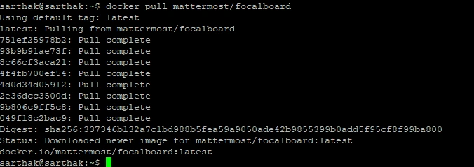 Pulling the Focalboard Image