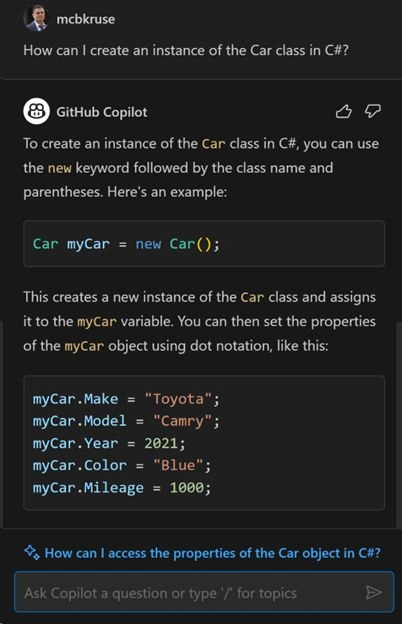 Github Copilot Chat