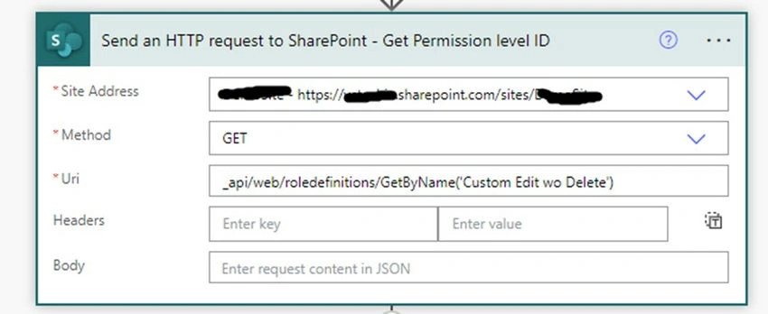 Created permission