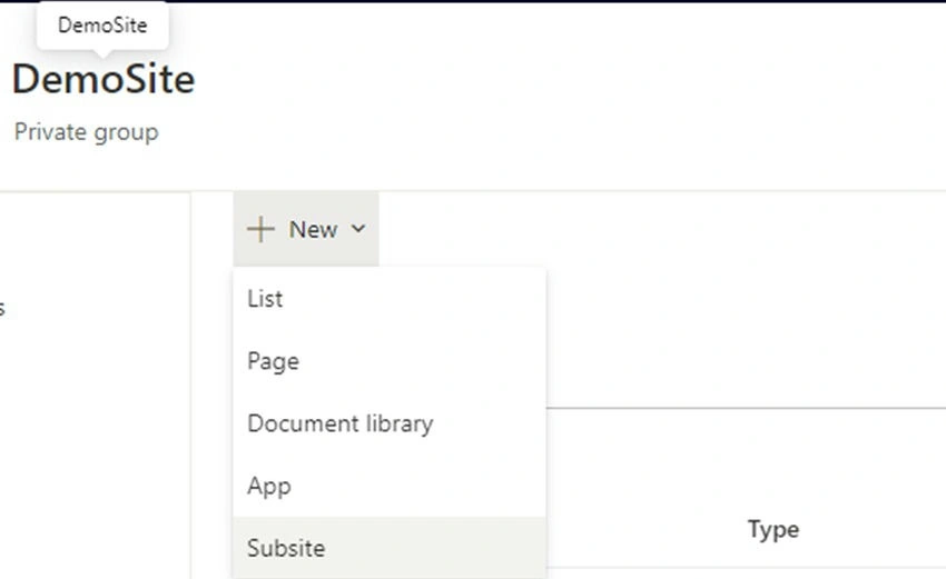 SharePoint site