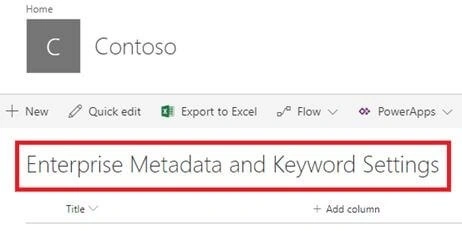 Keyword setting