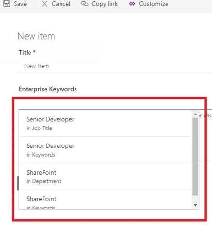 Using Enterprise Metadata