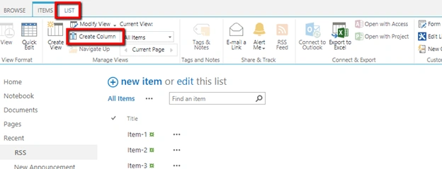 Create Column