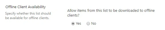 Offline clients