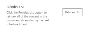 Reindex list