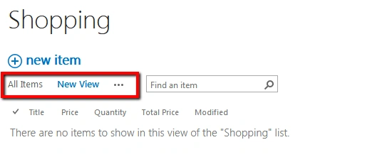 Editing and Deleting a SharePoint List View