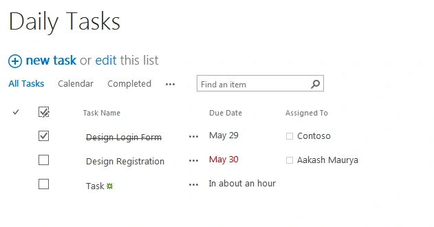 Gantt View