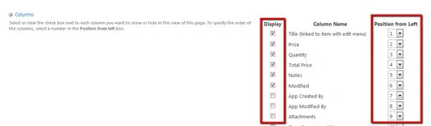 Creating a SharePoint List View