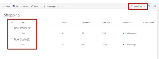 Creating a SharePoint List View