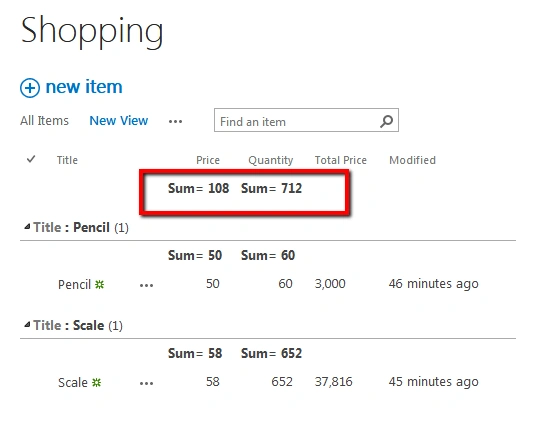 Creating a SharePoint List View
