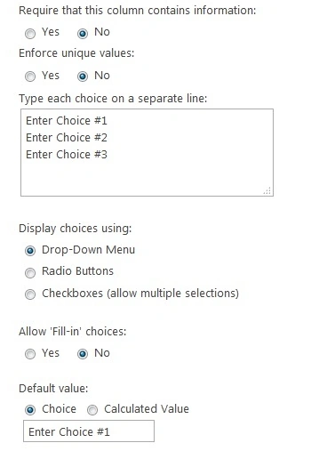 Enter choice