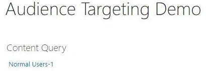 Targeting Demo