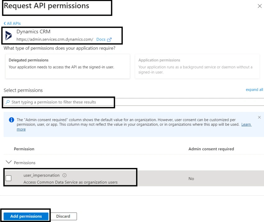 Add CRM Permission