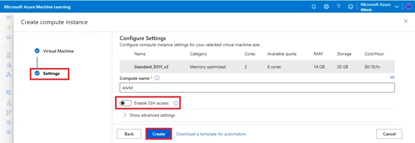 Learn to create the compute resources in the Azure Machine Learning workspace