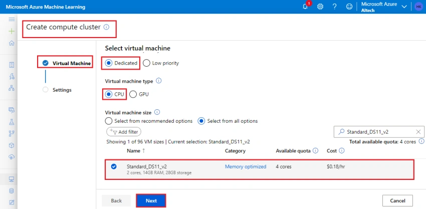Learn to create the compute resources in the Azure Machine Learning workspace