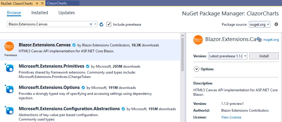 Learn To Draw Simple ASP.NET Core Blazor Bar Chart Using Canvas Extensions