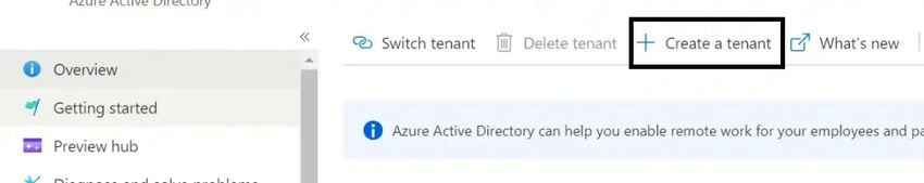 Create Tenant