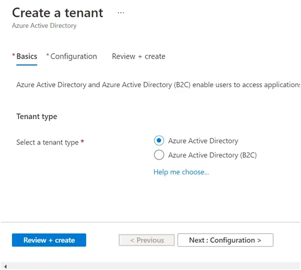 Tenant Type