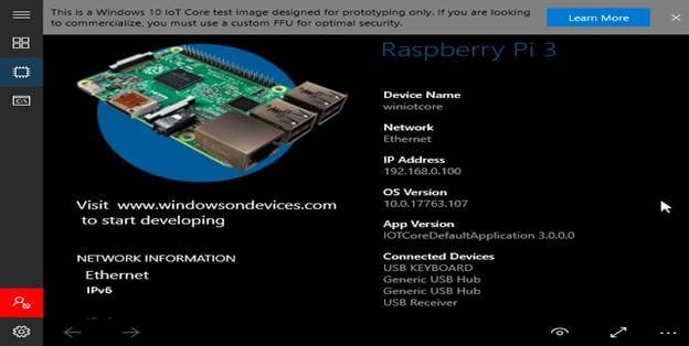 Learn Window 10 IoT Core Into Raspberry PI