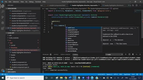 Learning Angular 8 - Component's Communication And Directives
