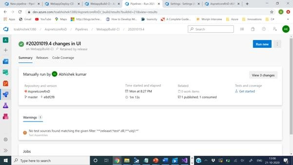 Learning Azure Devops - Build And Release Pipeline