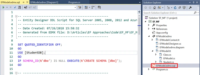 Data Access Approaches of Entity Framework in .NET
