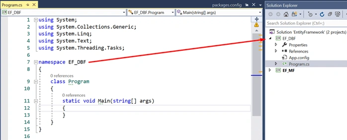 Data Access Approaches of Entity Framework in .NET