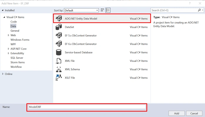 Data Access Approaches of Entity Framework in .NET