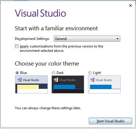 Development Settings